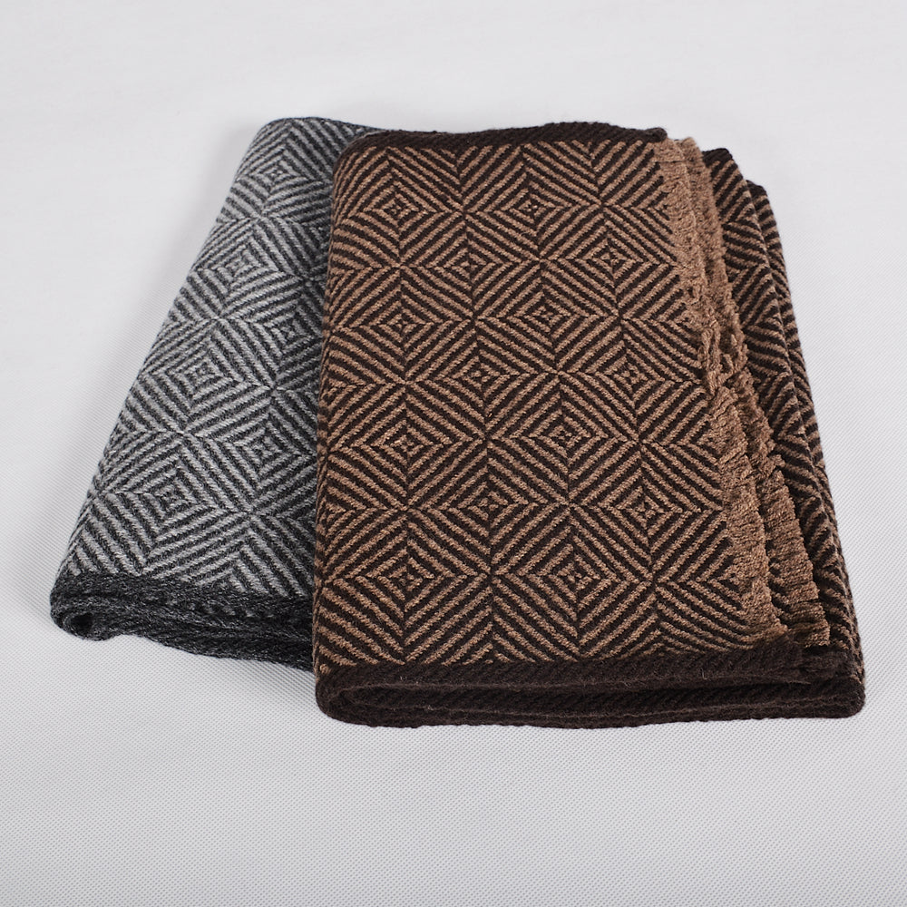 Men's narrow size wool scarf 184*30cm