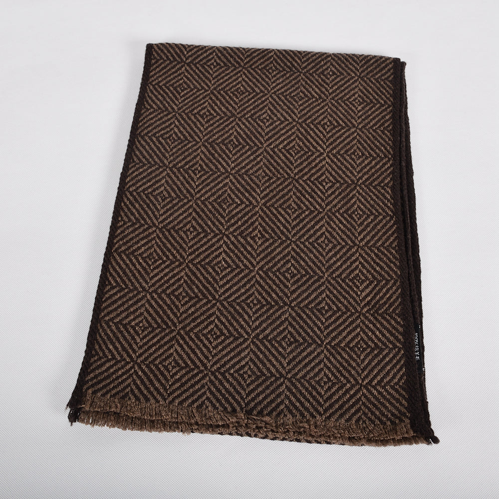 Men's narrow size wool scarf 184*30cm