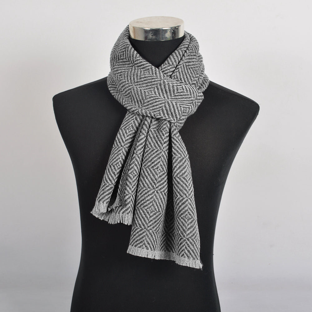 Men's narrow size wool scarf 184*30cm