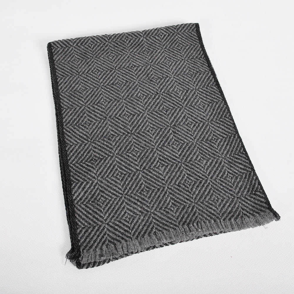 Men's narrow size wool scarf 184*30cm