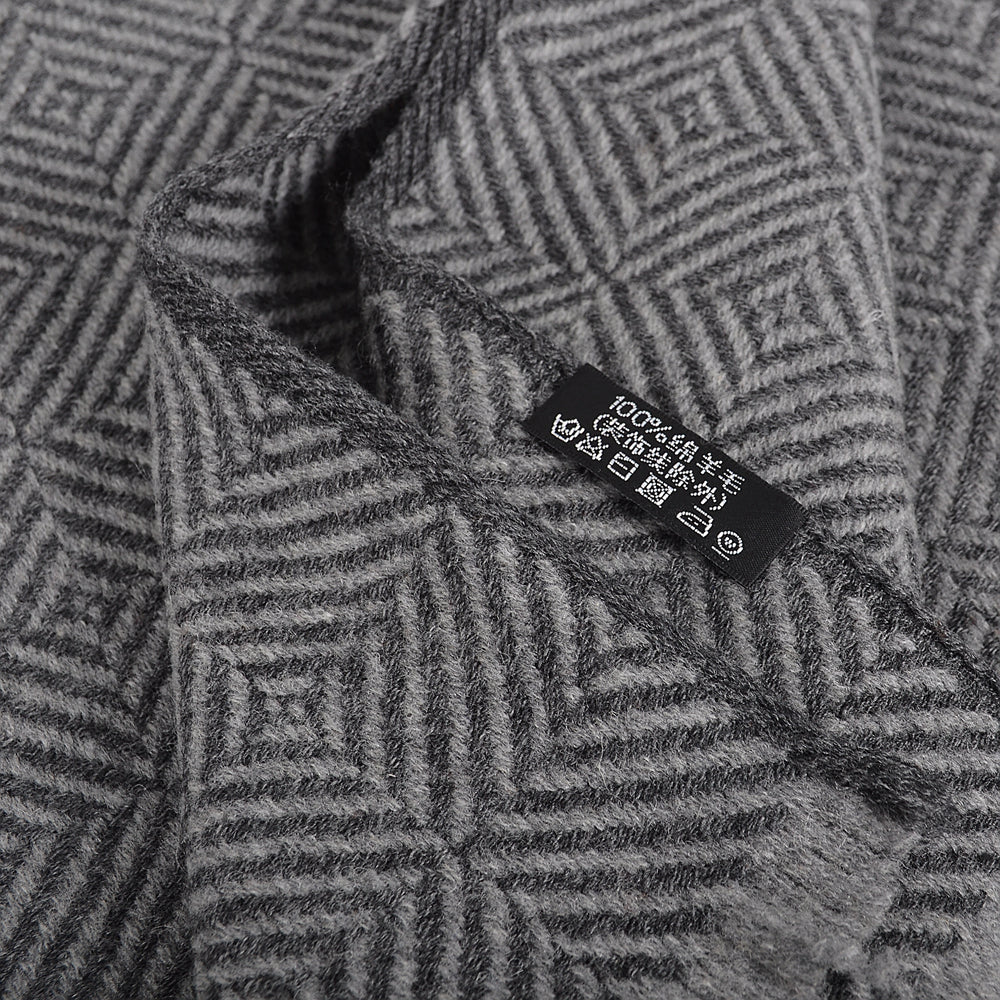 Men's narrow size wool scarf 184*30cm