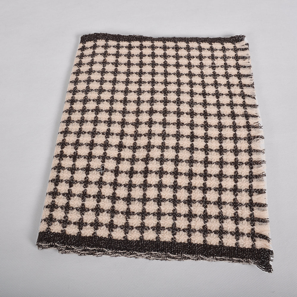 Colorful plaid wool scarf 185*38cm