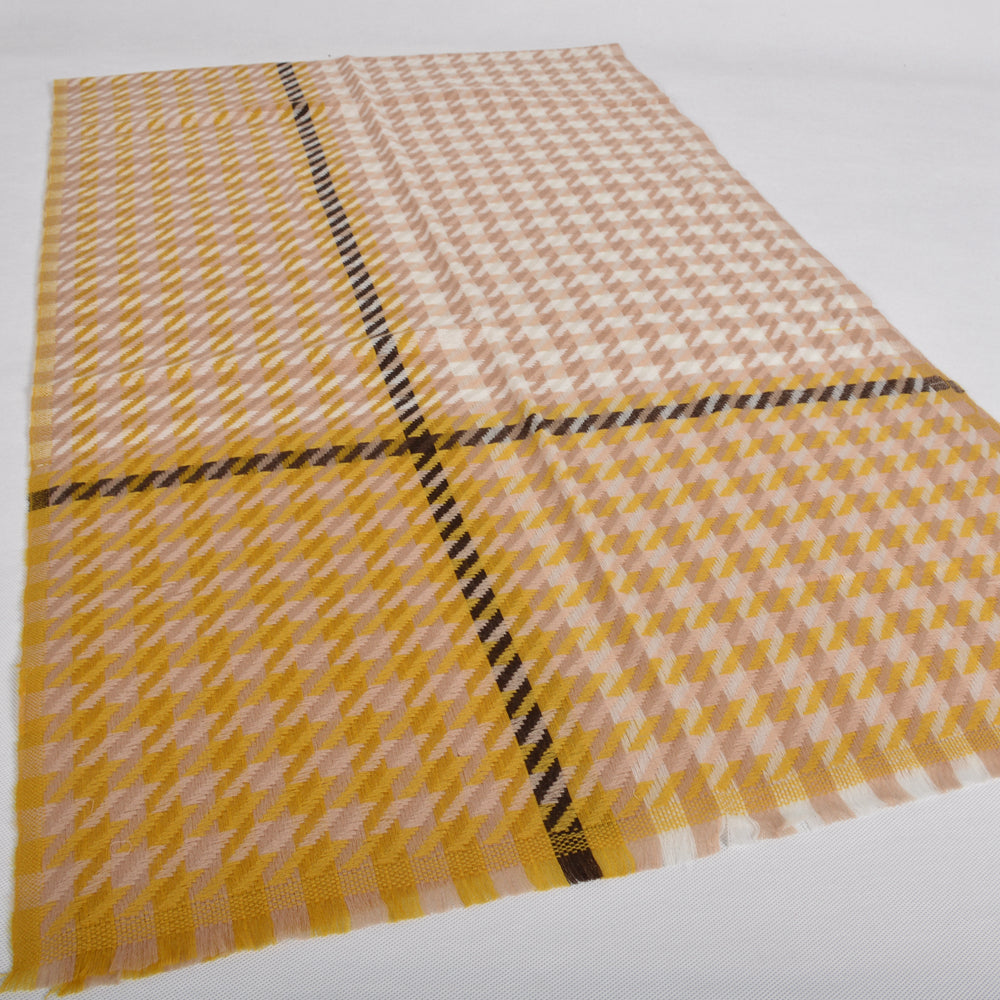 Houndstooth wool scarf 200*62cm