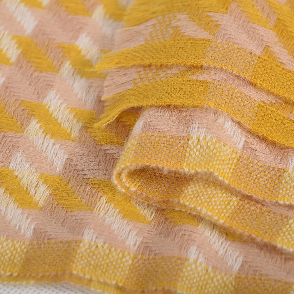 Houndstooth wool scarf 200*62cm