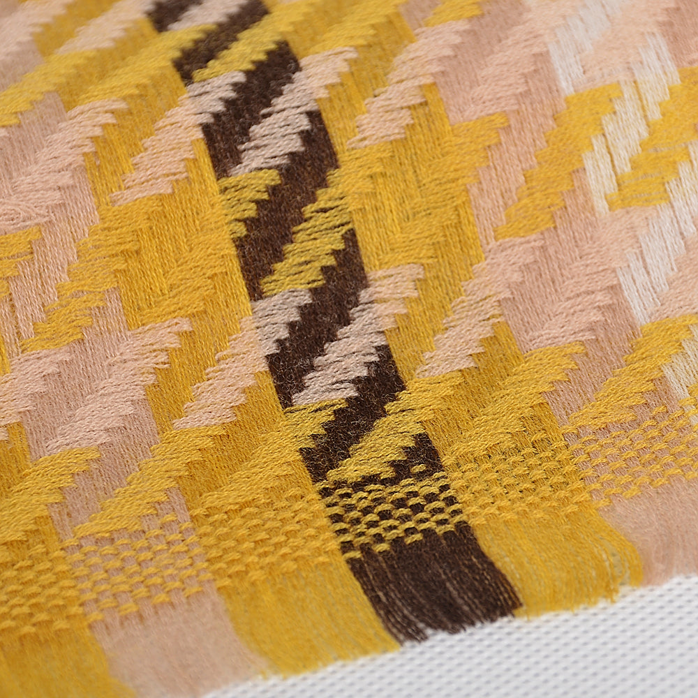 Houndstooth wool scarf 200*62cm