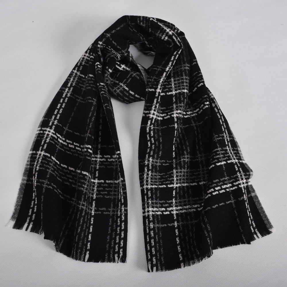 Men's and women's wool plaid scarves 200*63cm