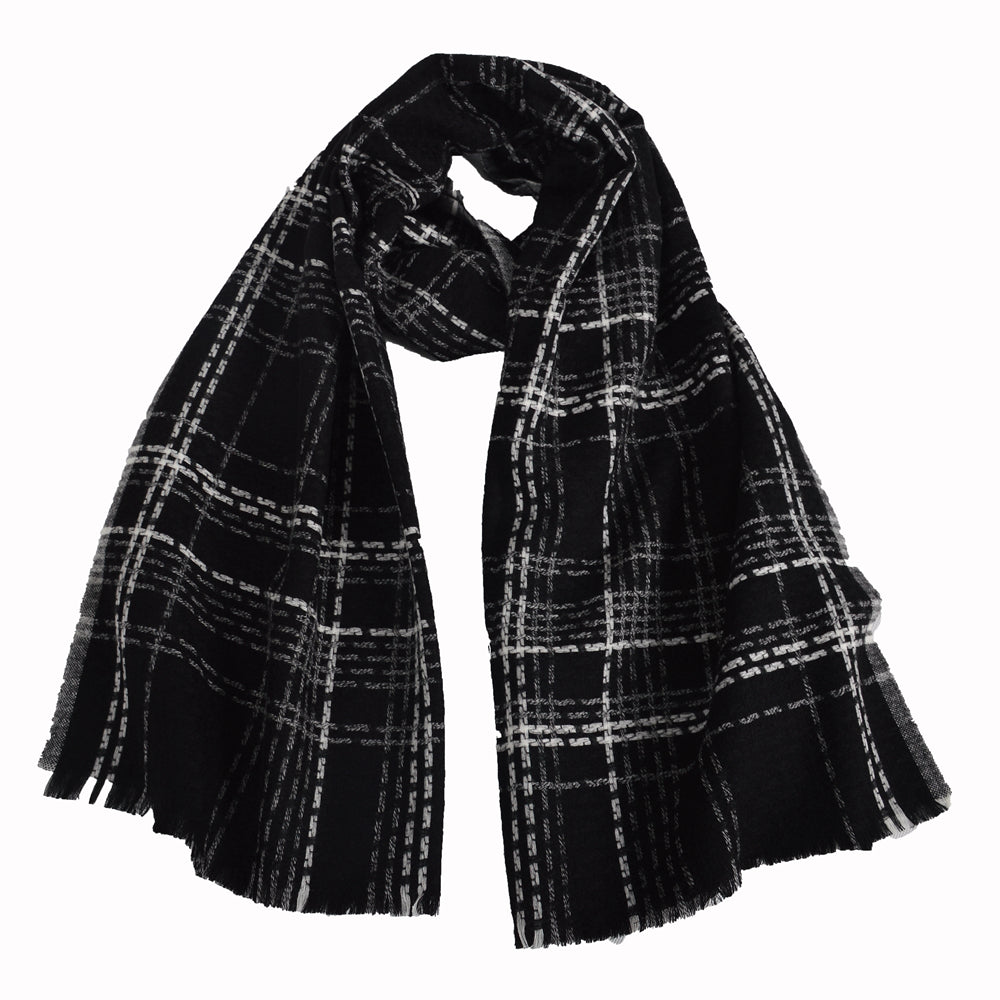 Men's and women's wool plaid scarves 200*63cm
