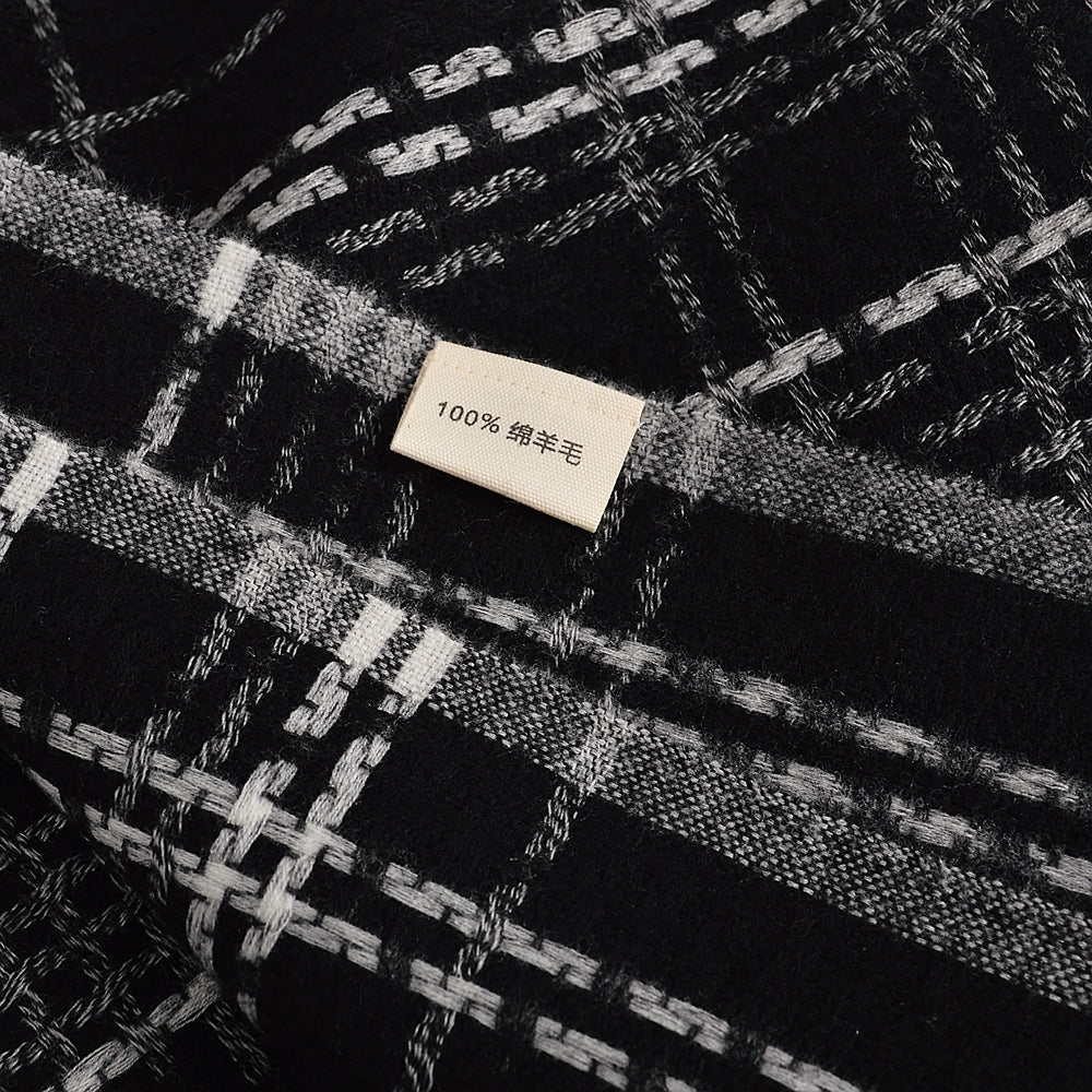 Men's and women's wool plaid scarves 200*63cm