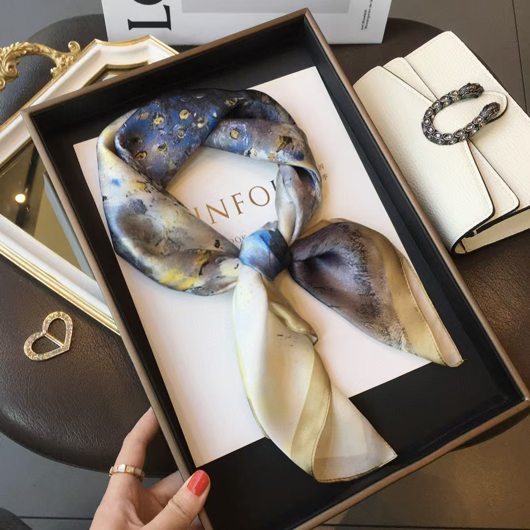 65*65cm 100% natural square silk scarf 65BH