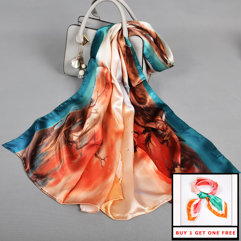 2024 new style 100% Mulberry Silk Scarf 170*53cm