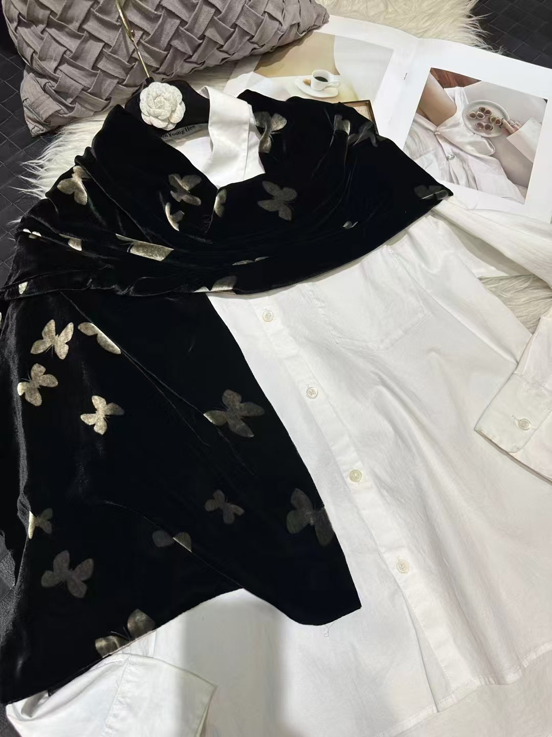 Women 100% Mulberry silk scarf 180*35cm