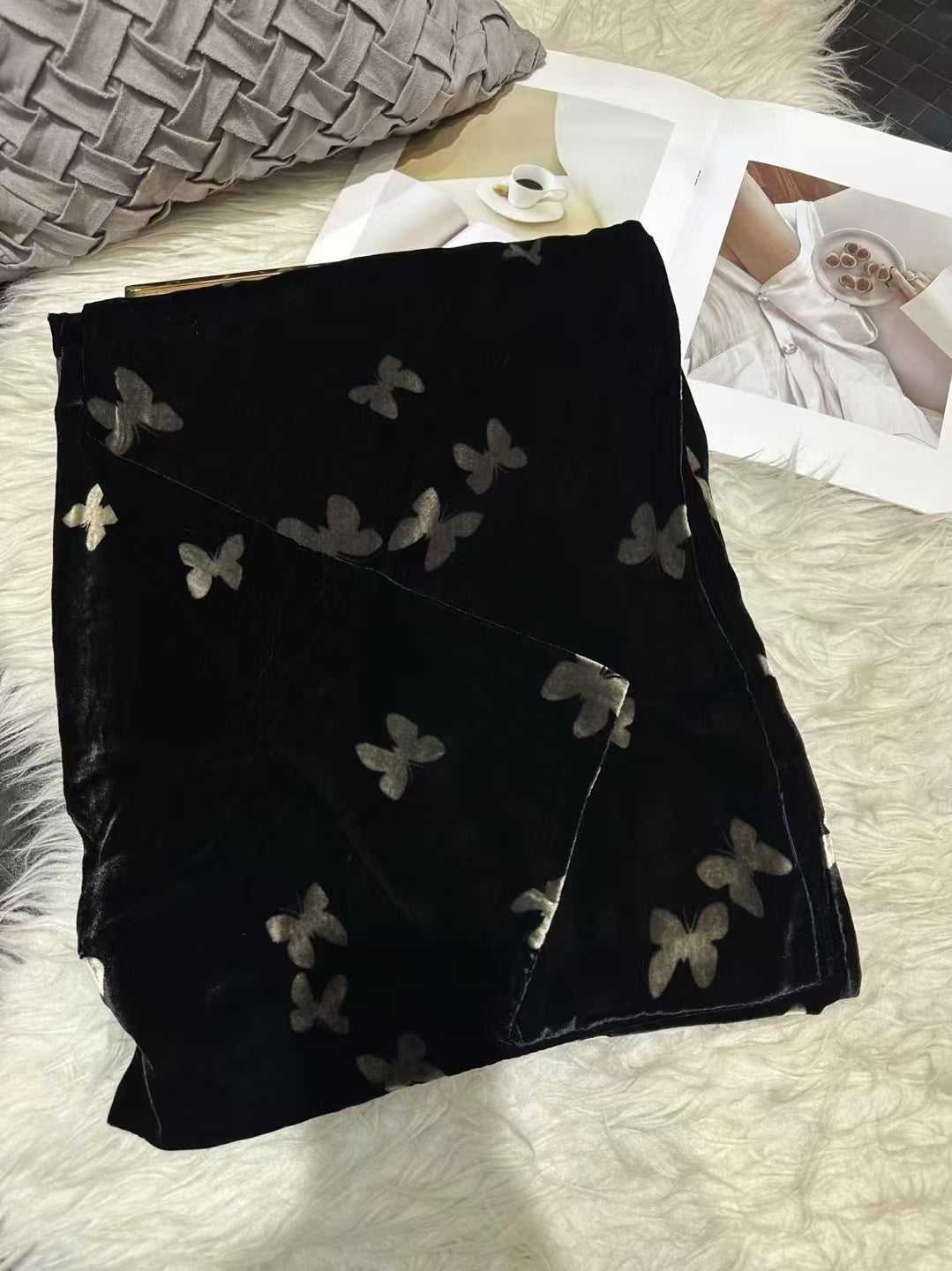 Women 100% Mulberry silk scarf 180*35cm