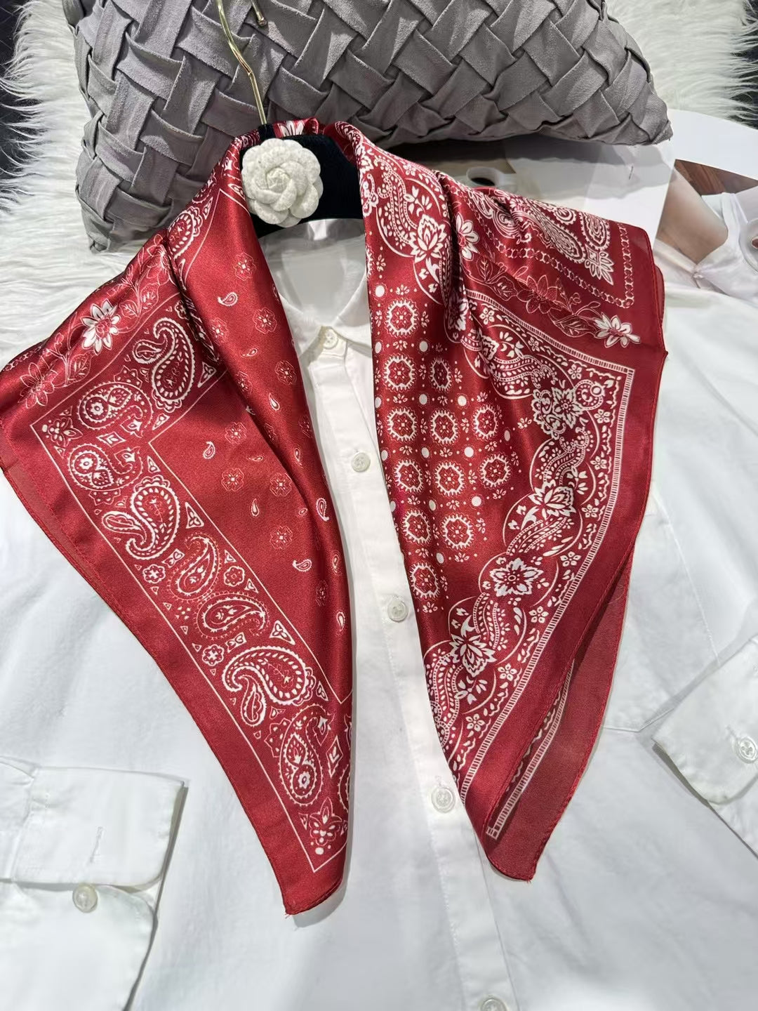 65*65cm 100% natural square silk scarf 65BH