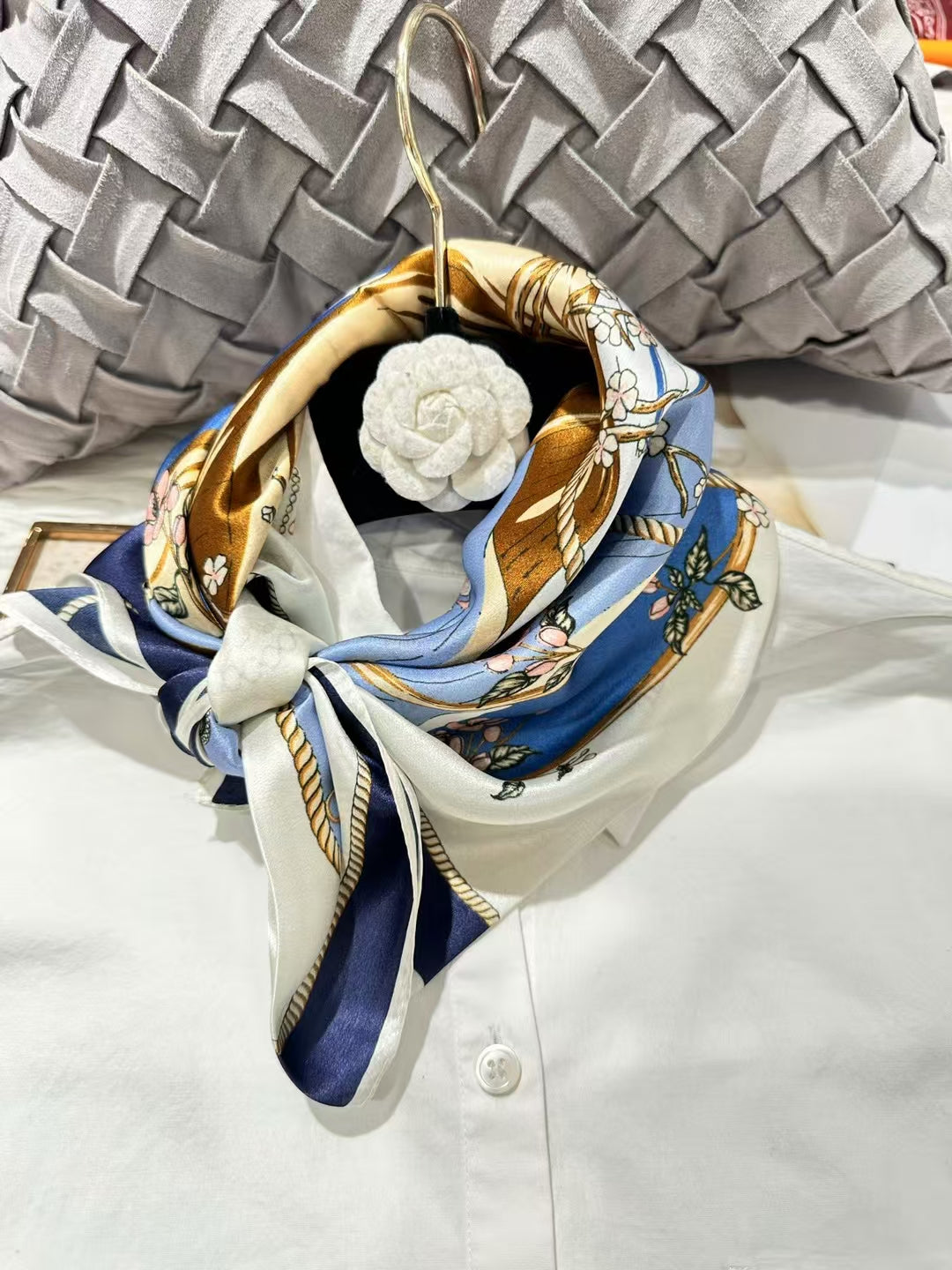 65*65cm 100% natural square silk scarf 65BH