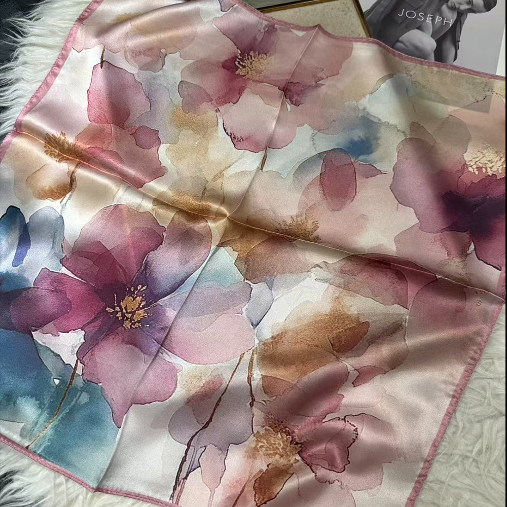 2025 New 100% Pure Silk Square Scarf 53*53cm 【GROUP-1】
