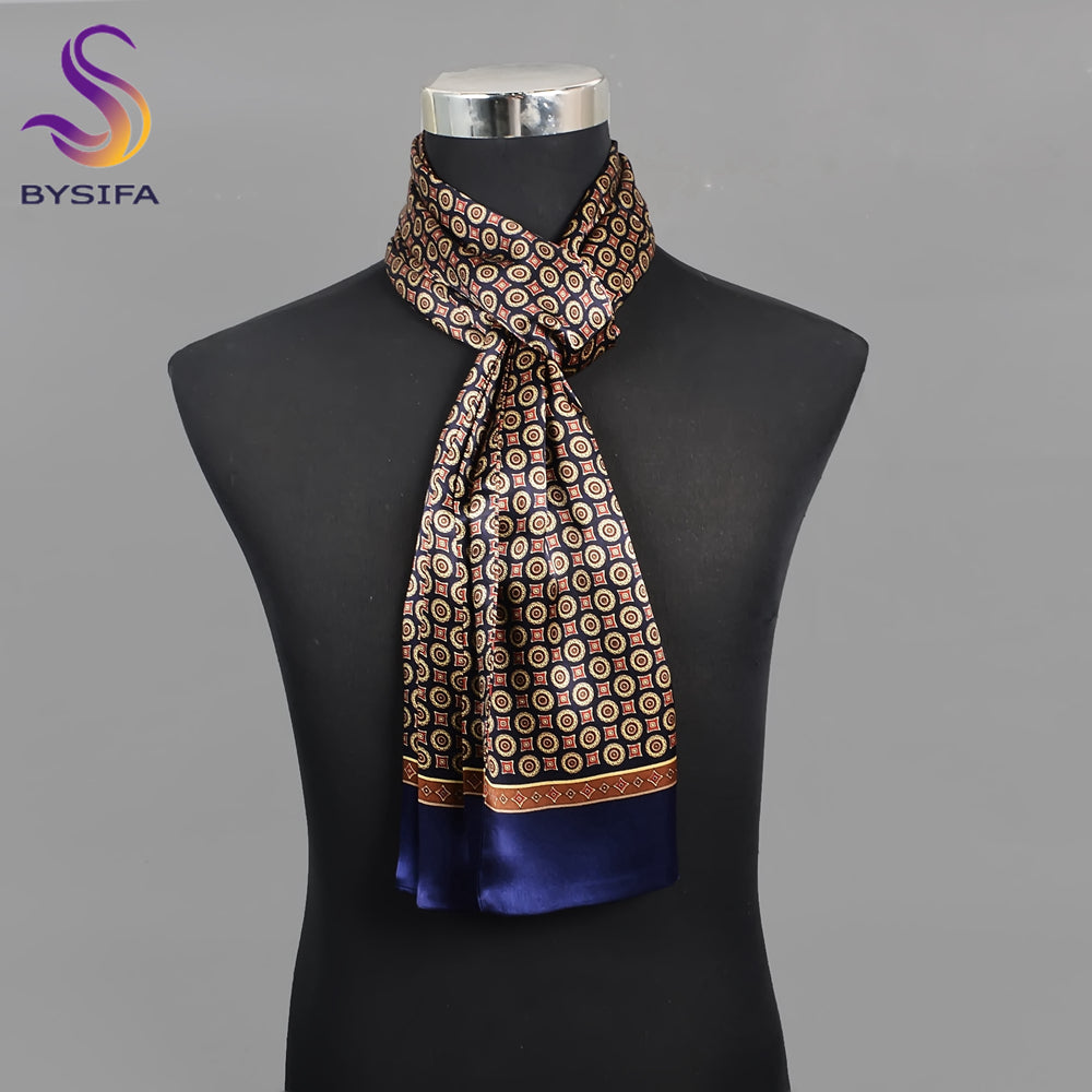 2024 new men's mulberry silk scarf
