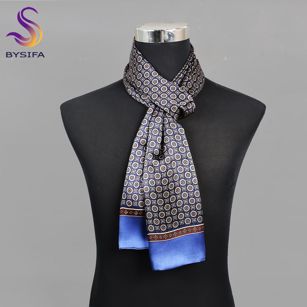 2024 new men's mulberry silk scarf