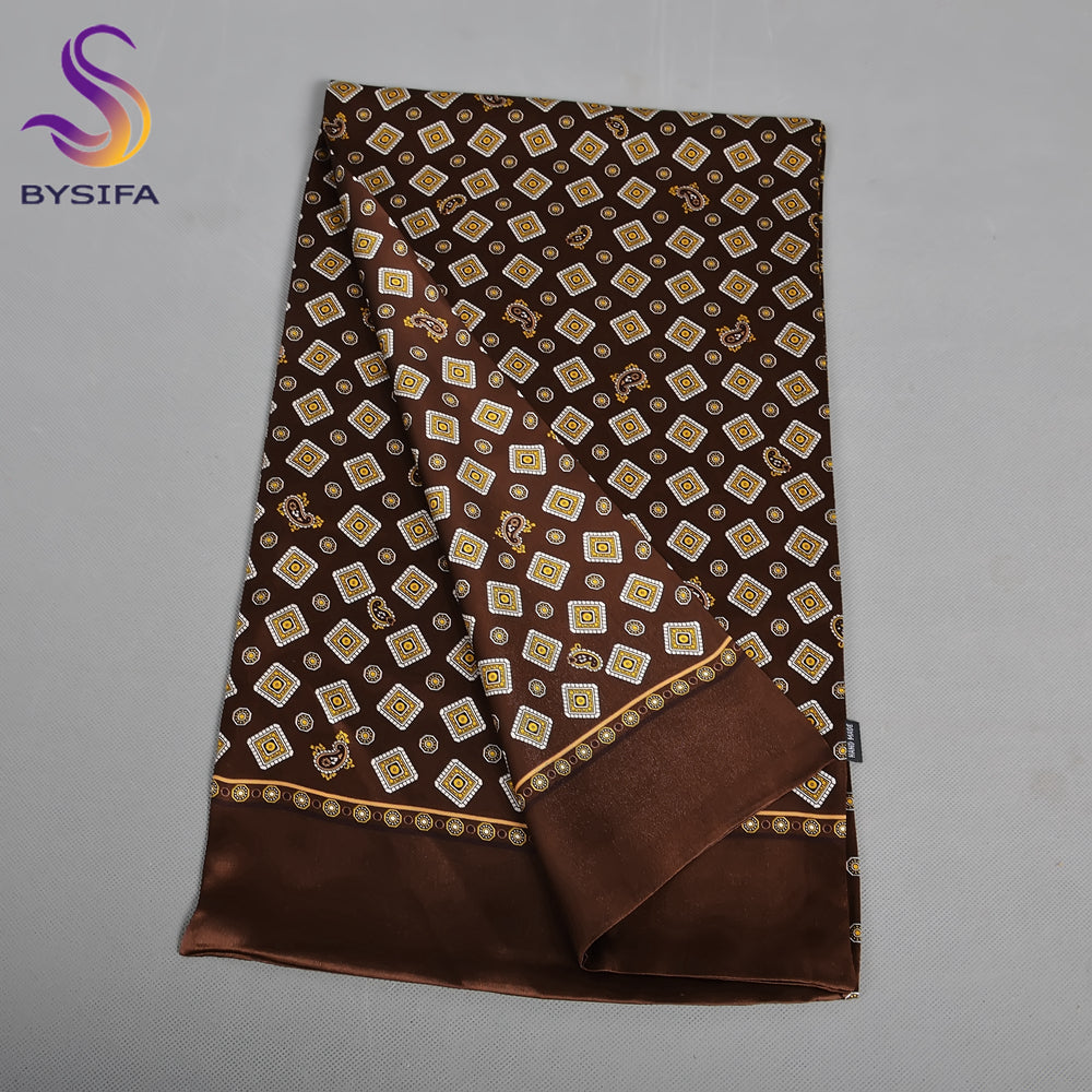 2024 new men's mulberry silk scarf