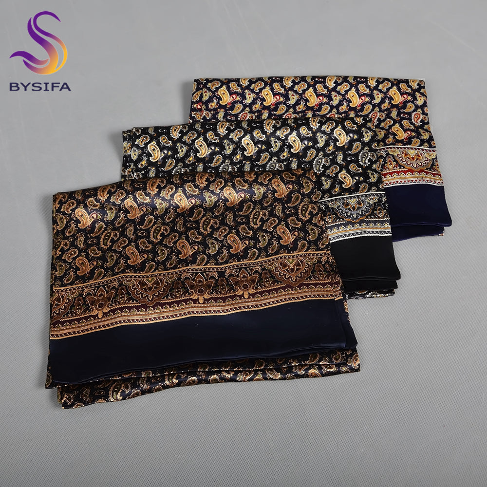 2024 new men's mulberry silk scarf