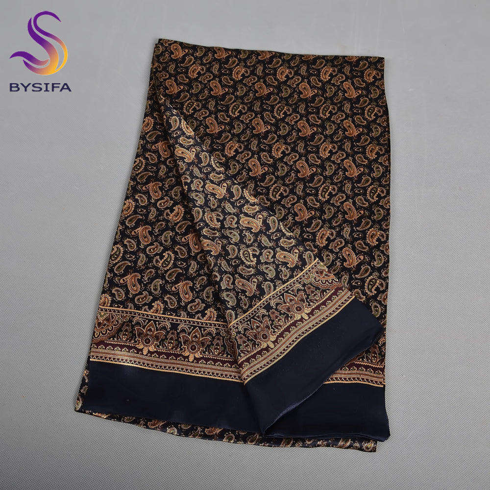 2024 new men's mulberry silk scarf