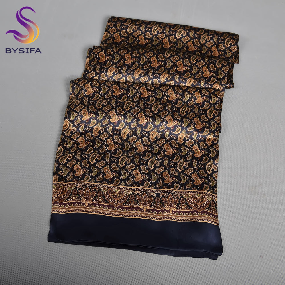 2024 new men's mulberry silk scarf