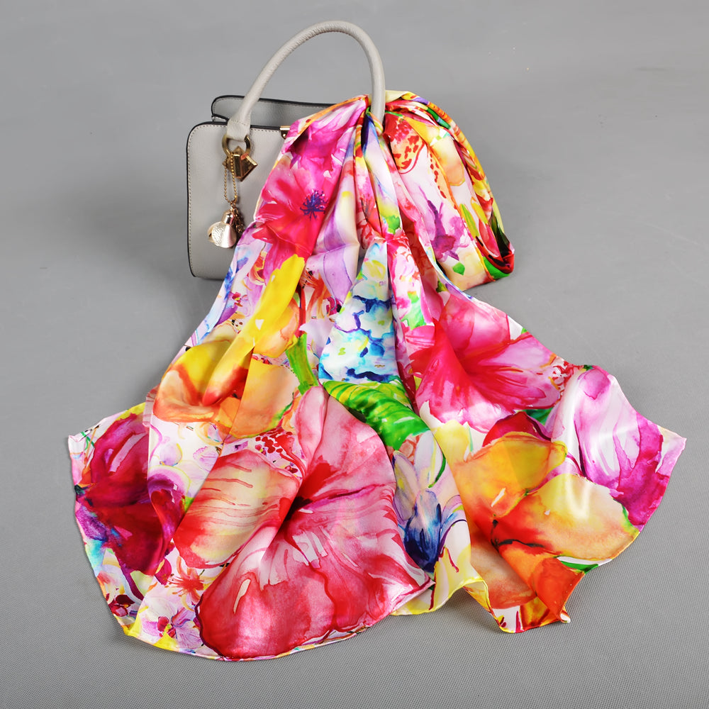 2024 new style 100% Mulberry Silk Scarf 170*53cm