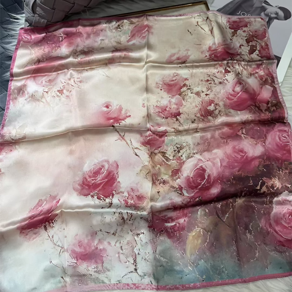 2025 New 100% Pure Silk Square Scarf 53*53cm 【GROUP-1】