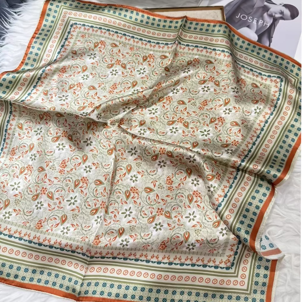 2025 New 100% Pure Silk Square Scarf 53*53cm 【GROUP-1】