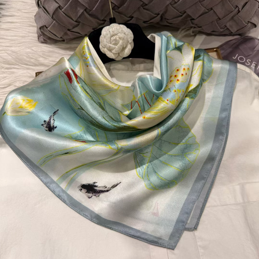 2025 New 100% Pure Silk Square Scarf 53*53cm 【GROUP-1】