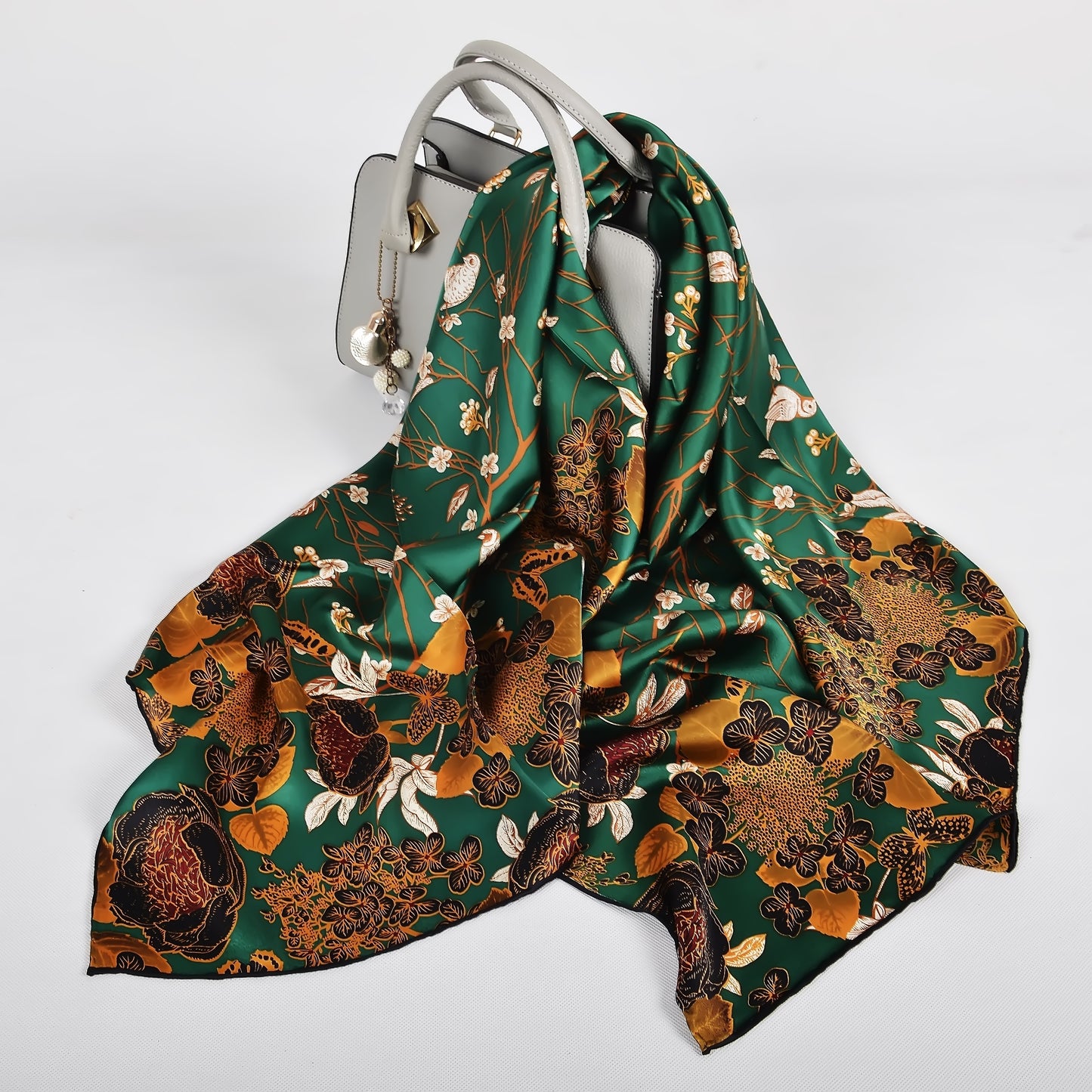 2024 NEW 100% Mulberry Silk Square Scarf 106*106cm