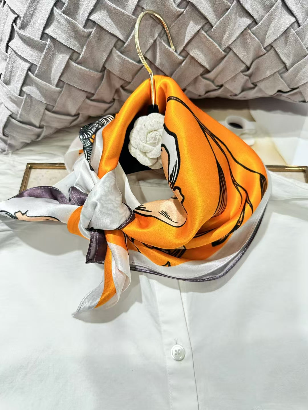 65*65cm 100% natural square silk scarf 65BH