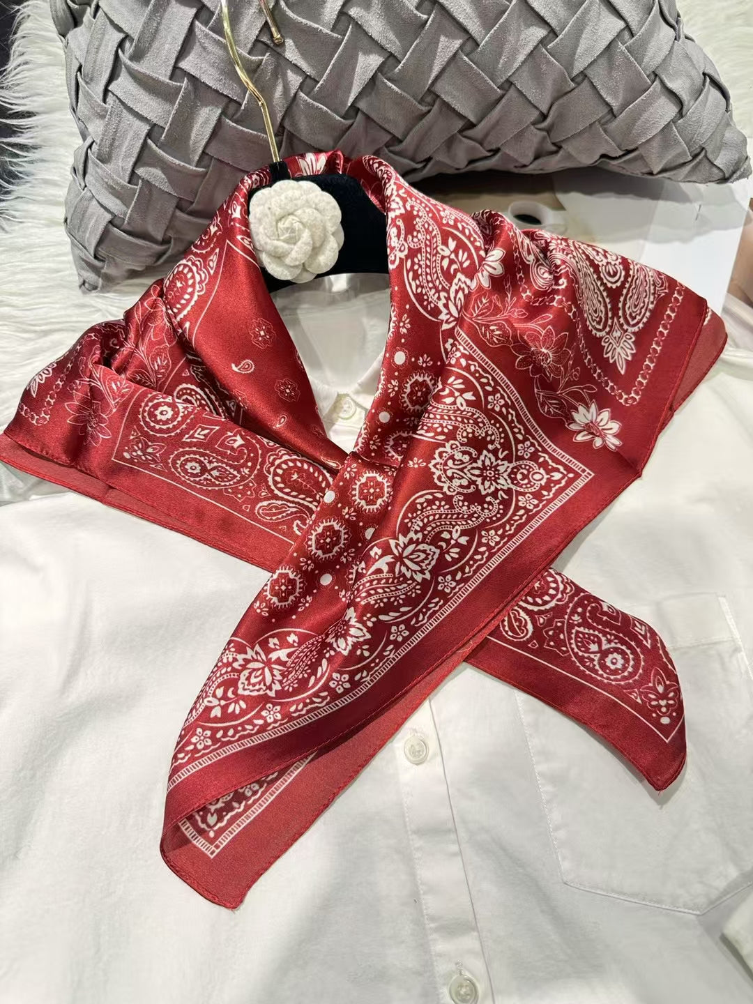 65*65cm 100% natural square silk scarf 65BH