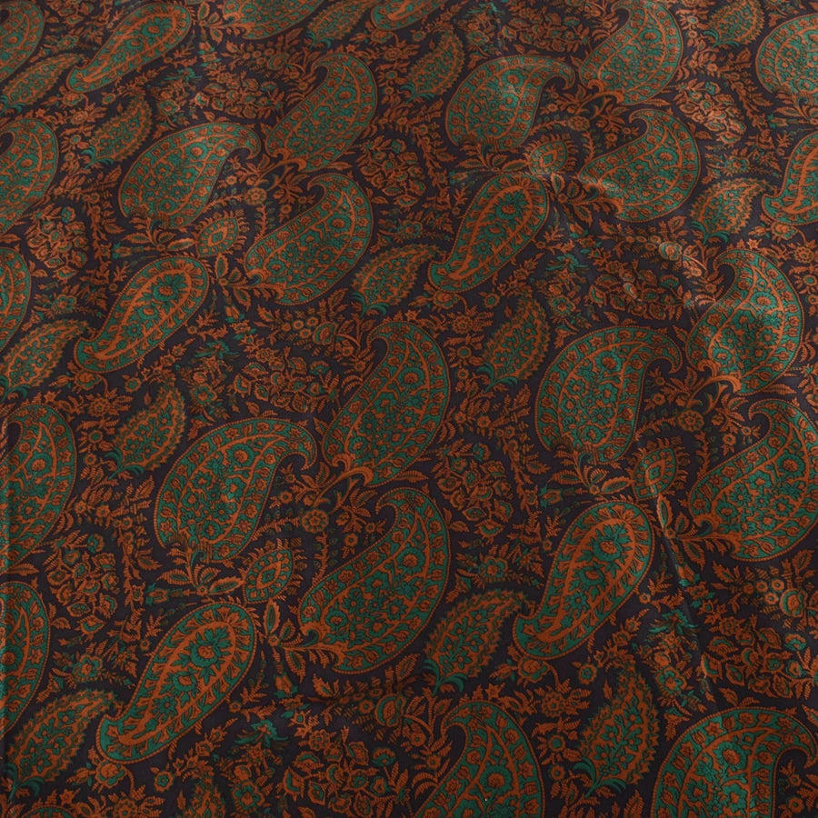 Coffee Green Mulberry Silk Square Scarf 106*106cm