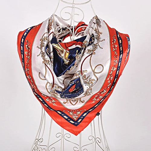 90*90cm Women Satin Square Scarf 2026-2