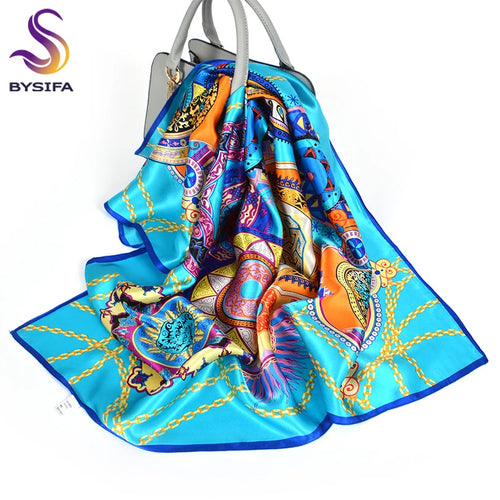 100% Pure Silk Square Scarf 90*90cm