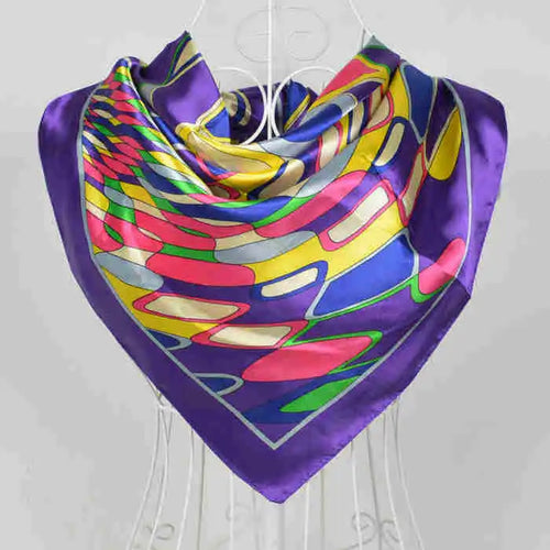 90*90cm Women Satin Square Scarf 2026-1