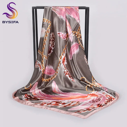 90*90cm Women Satin Square Scarf 2026-7