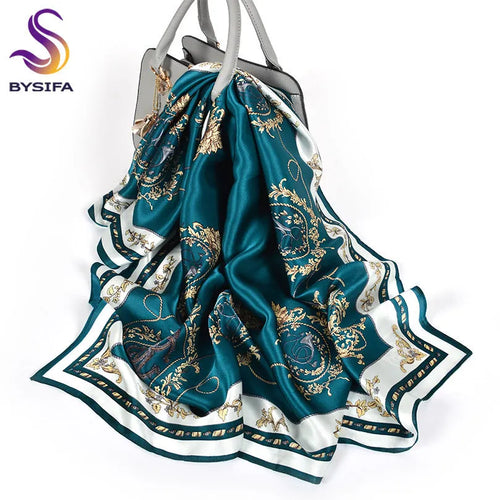 90*90cm Khaki 100% Natural Silk Scarf 90SY