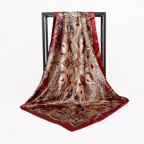 90*90cm Women Satin Square Scarf 2026-7