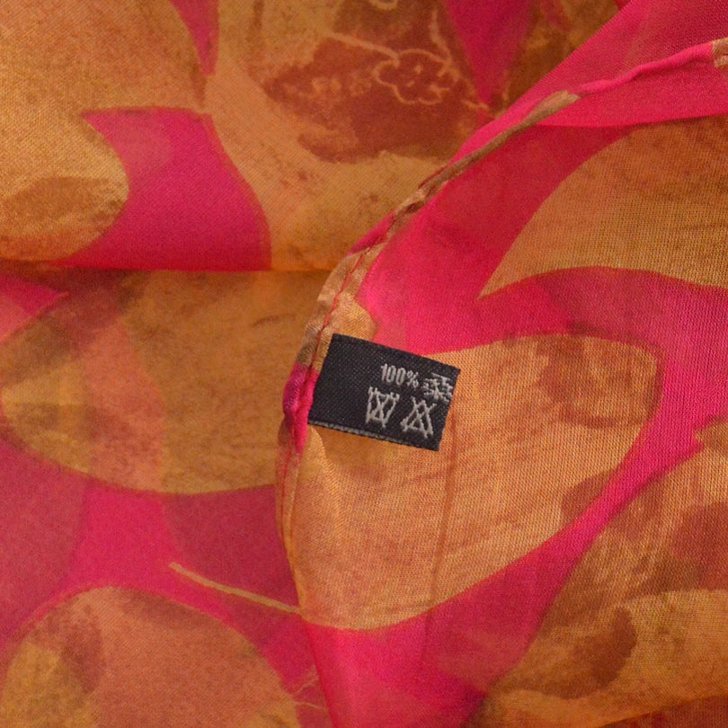 BYSIFA Summer Women's Mulberry Silk Chiffon Scarf 180*110cm