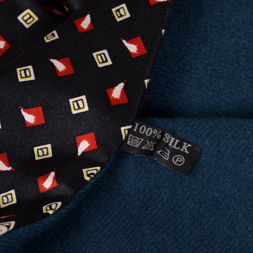 Men Business Black Silk Scarf 165*24cm