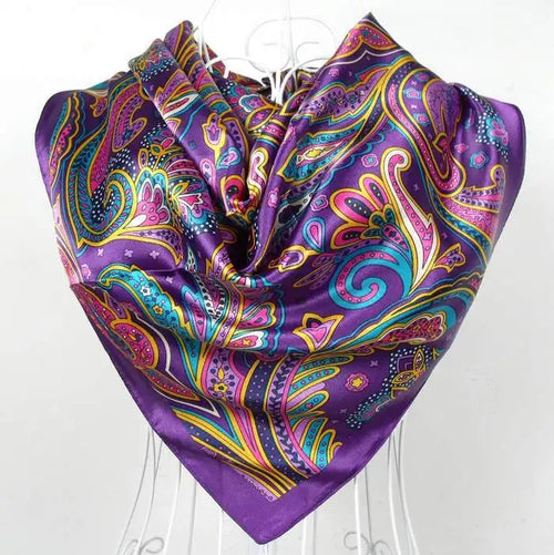 90*90cm Women Satin Square Scarf 2026-8