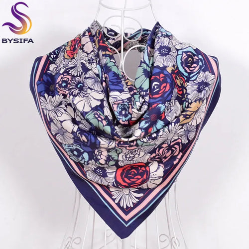 Women Matt Satin Square Scarf 90*90cm