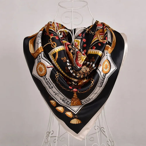 90*90cm Women Satin Square Scarf 2026-3