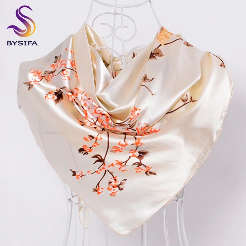90*90cm Women Satin Square Scarf 2026-2