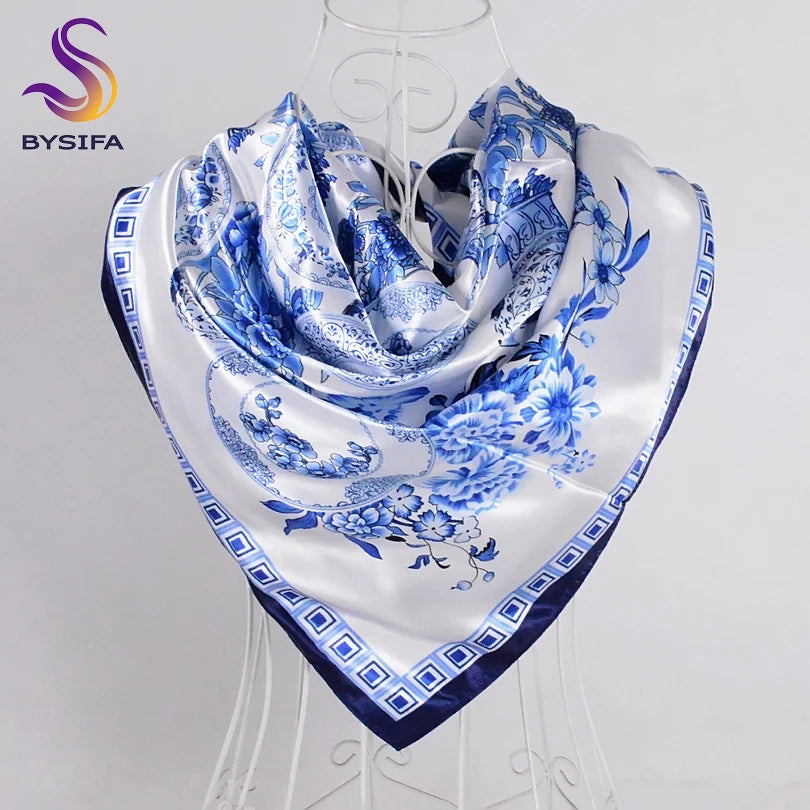 90*90cm Women Satin Square Scarf 2026-6