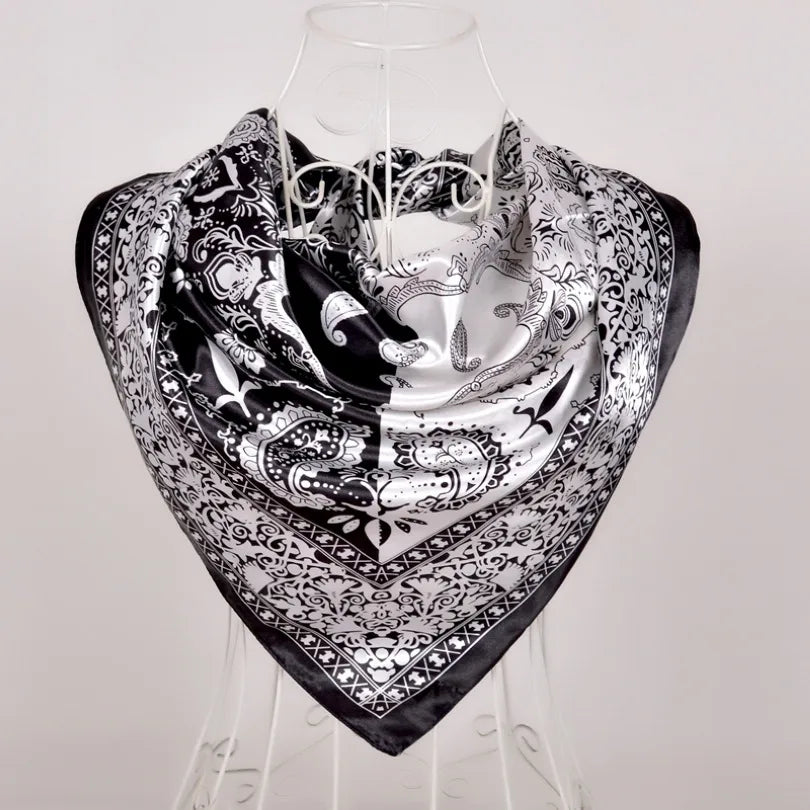 90*90cm Women Satin Square Scarf 2026-3