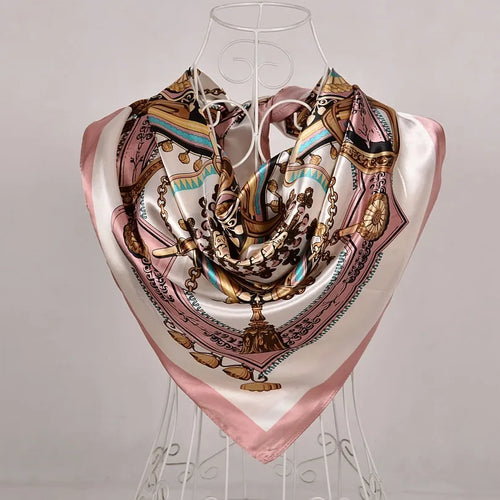 90*90cm Women Satin Square Scarf 2026-3