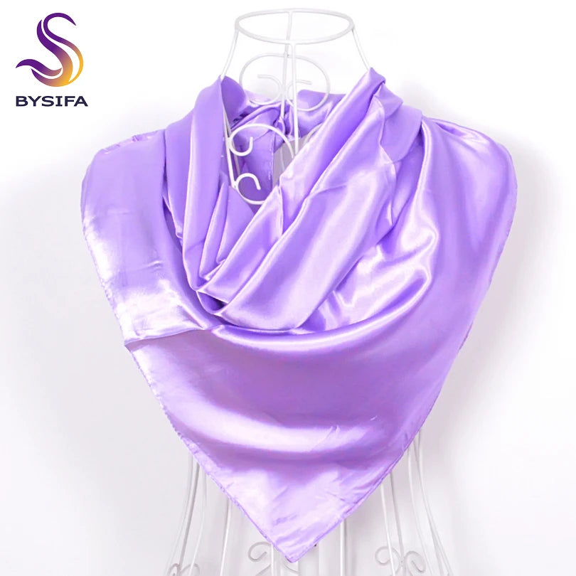 90*90cm Women Satin Square Scarf 2026-5