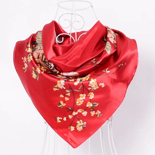 90*90cm Women Satin Square Scarf 2026-2